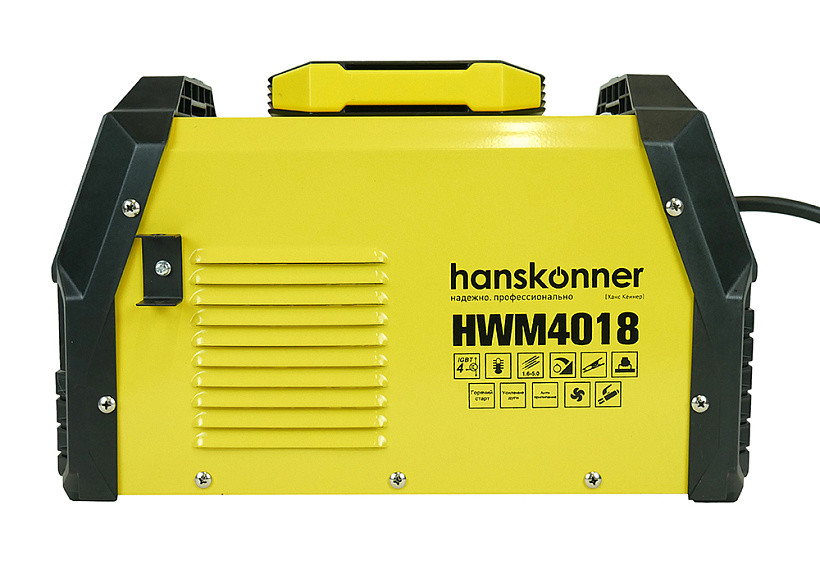HWM4018 Сварочный аппарат Hanskonner TIG+MMA, 200 A, ПВ 80%, 160-270 В, - фото 8 - id-p101167863