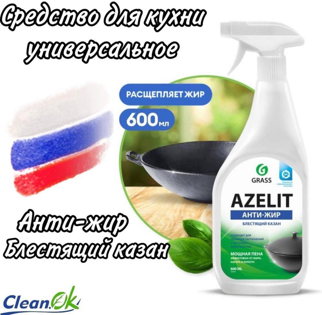 Чистящее средство АНТИЖИР для казанов Azelit 600 мл. - фото 2 - id-p106979698