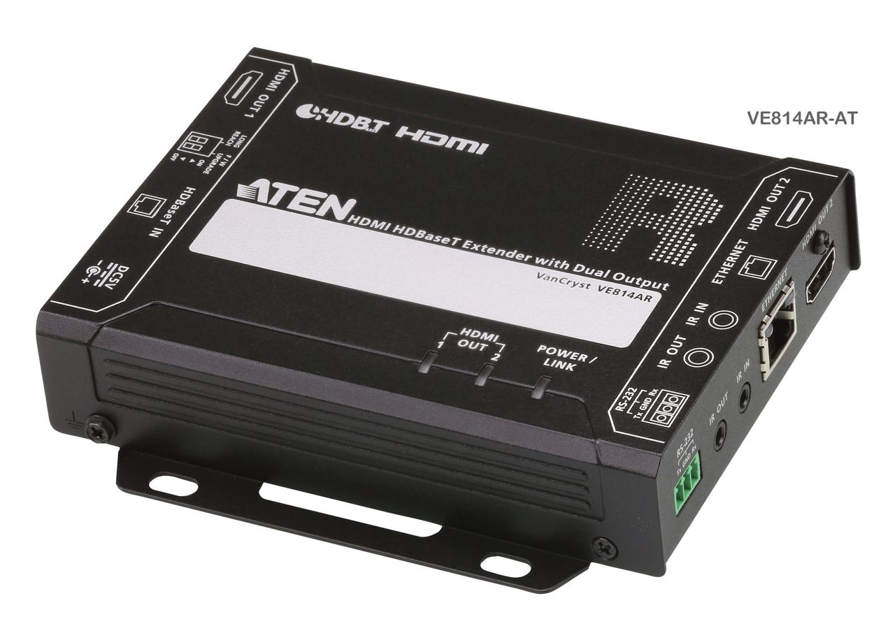 Приемник HDMI HDBaseT, Dual Output (4K@100м / 1080p@150м) VE814AR ATEN
