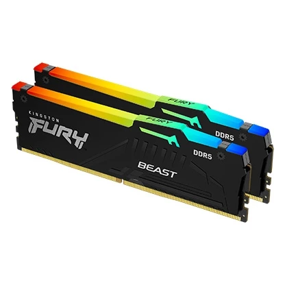 ОЗУ Kingston Fury Beast RGB KF560C40BBAK2-64 DDR5 64 Gb (32GB x2)  6000 МГц