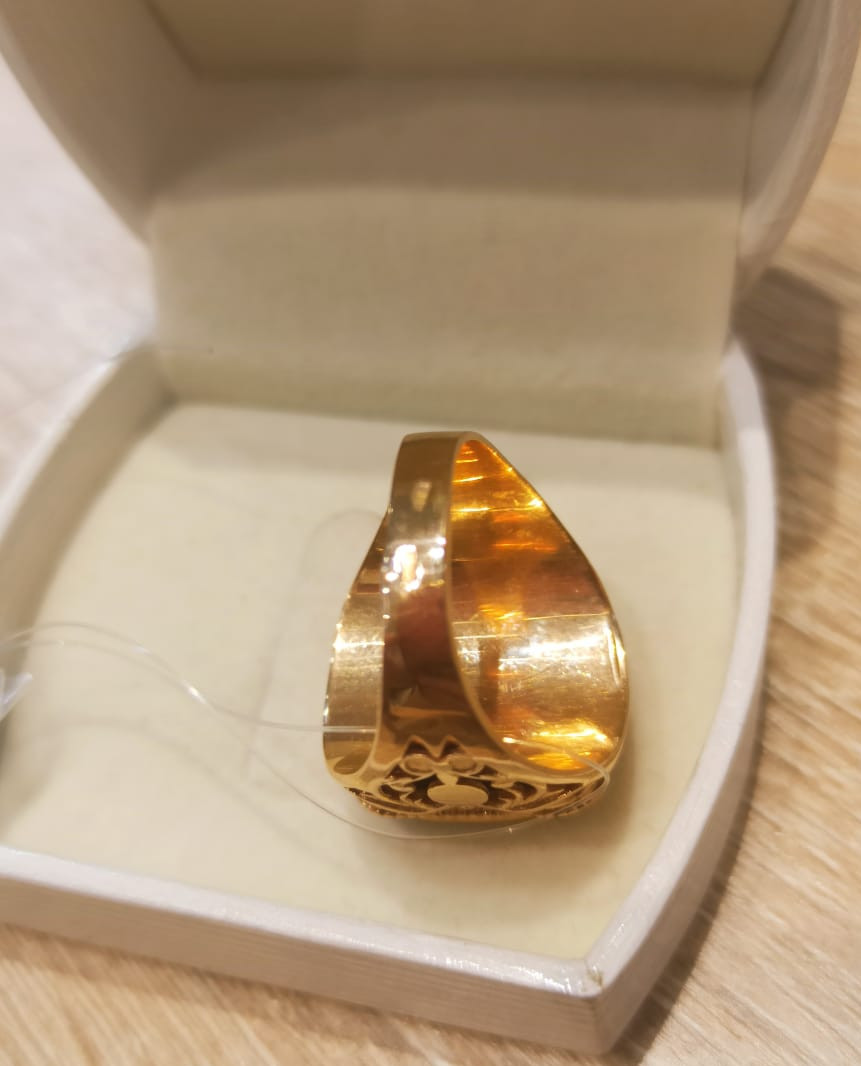 Мужское кольцо с ониксом / 20,5 размер ( пр. Абая 141 ) - фото 4 - id-p106985187