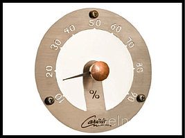 Гигрометр Cariitti круглый для Финской Сауны (нерж. сталь, требуется 1 оптоволокно D=2-6 мм)