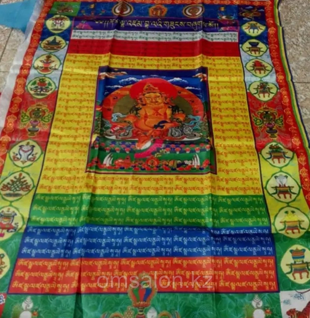 Тибетский молитвенный флажок с Дзамбалой - фото 1 - id-p106987322