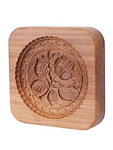 Форма для пряников (пряничная доска) деревянная Buken "Белая роза"
