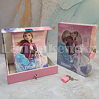 Блокнот в коробке с Анна Холодное сердце A6 розовый