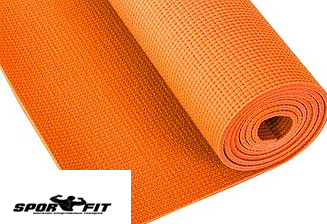 Коврик для фитнеса и йоги Yoga Mat 0,6 см Оранжевый