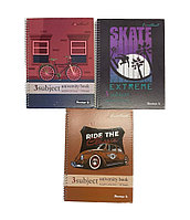 Блокнот А4 в линию 90л на спирали с разделением Flamingo 23100