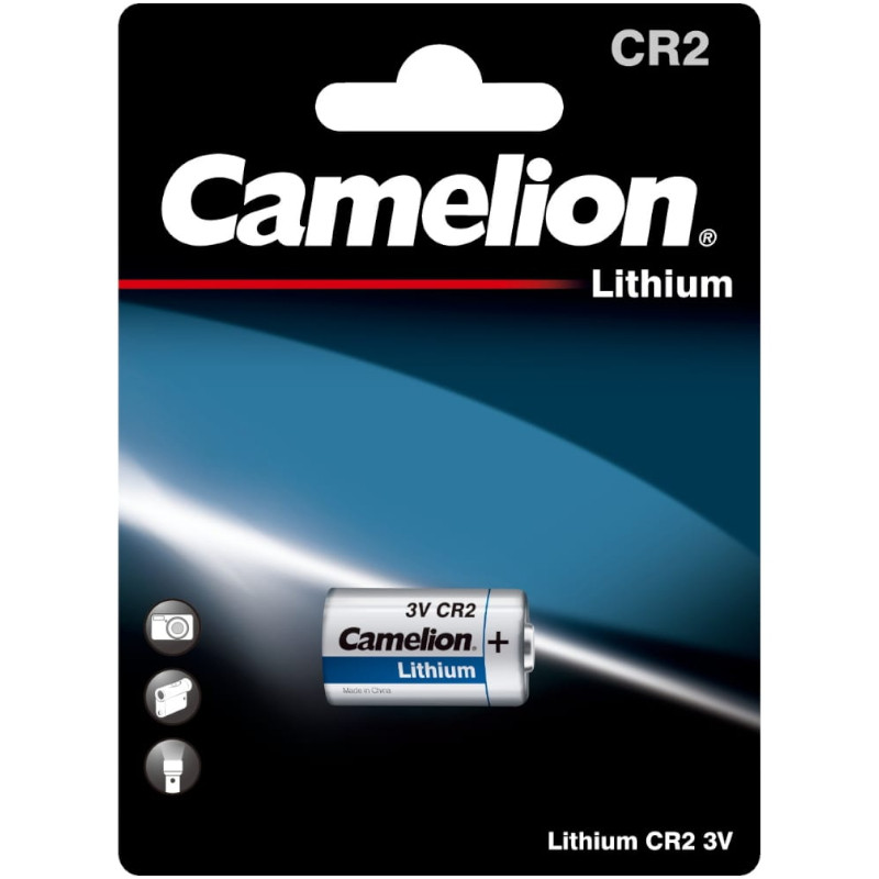Элемент питания литиевый Camelion CR2 Lithium 850mAh, 3V - фото 1 - id-p87446696
