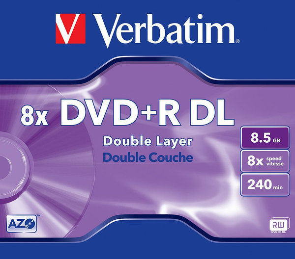 DVD+R 8.5GB Verbatim: продажа, цена в Алматы. Dvd, bd и cd диски от "ТОО  "Фирма Триада+"" - 45919114