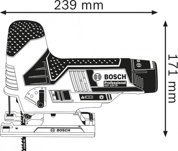 Лобзик аккумуляторный BOSCH GST 12V-70 0615990M40 - фото 4 - id-p106993400