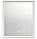 Зеркало LOUNA 60 с подсветкой прямоугольное универсальная белый 62632, фото 2