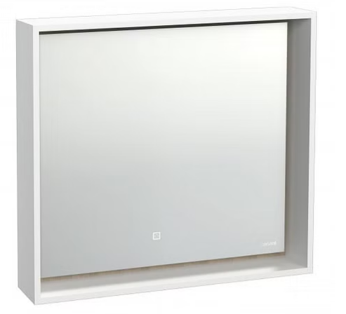Зеркало LOUNA 80 с подсветкой прямоугольное универсальная белый 62633 - фото 1 - id-p106995656
