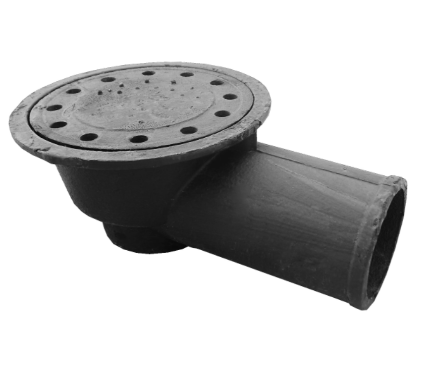 Трап чугунный горизонтальный, квадратный D= 100 мм, ГОСТ 1811-81 (id ...