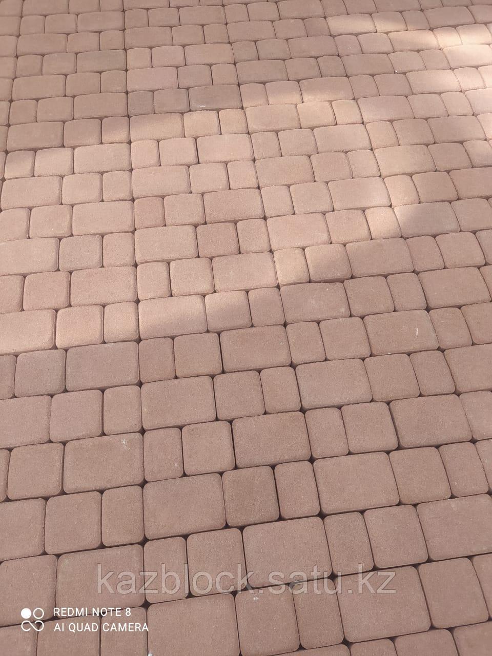 Вибропрессованная брусчатка (тротуарная плитка) от завода производителя в Алматы - фото 4 - id-p77935400