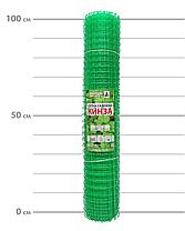 Садовая пластиковая сетка Кинза для ограждения, шпалер, высота 1 м*10 м , ячейка 30*25 мм, фото 3
