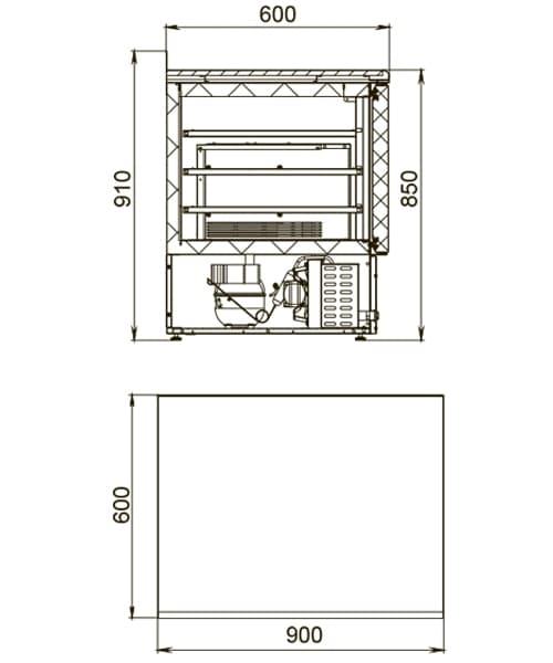 Стол холодильный Polair TMi2-G - фото 1 - id-p81242322