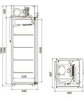 Шкаф холодильный Polair CM105-Sm Alu