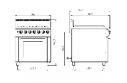 Плита газовая Grill Master Ф4ПДГ/900 50030