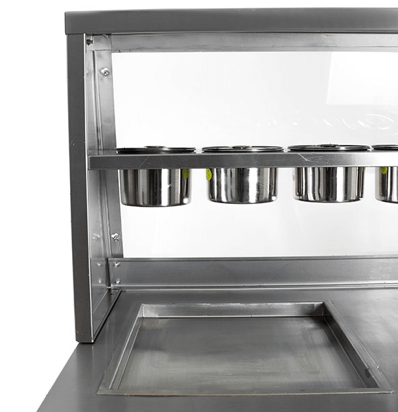 Фризер для жареного мороженого Foodatlas KCB-2 (контейнеры, свет.короб, стол длятоппингов, 2 комп) - фото 9 - id-p99025757