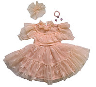 Платье нарядное с заколочкой на малышек с 1 года до 4 лет.