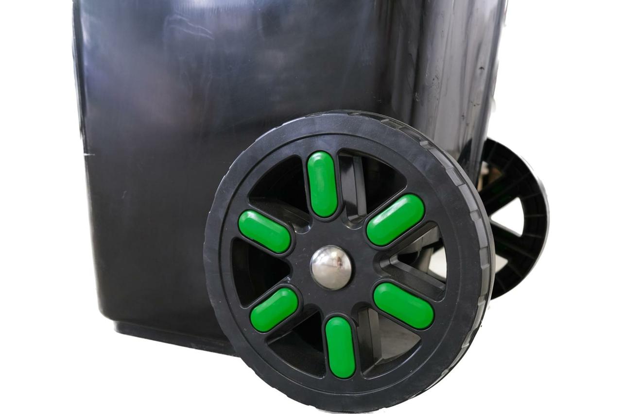 Контейнер для мусора 240л ТБО пластиковый, мусорный бак с крышкой на колесах KSC 40-449 - фото 6 - id-p106997273