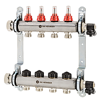 Комплект коллекторов с расходомерами IMI Dynalux 8 контуров