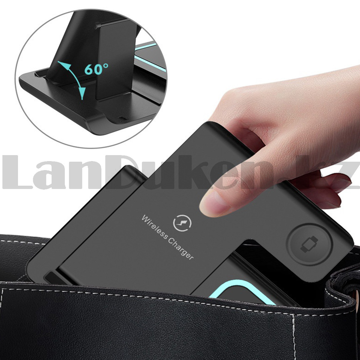 Складная беспроводная зарядка 3 в 1 для смартфона беспроводных ...