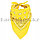 Бандана платок хлопковая с узором восточный огурец квадратная 53х53 см желтая, фото 4
