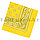 Бандана платок хлопковая с узором восточный огурец квадратная 53х53 см желтая, фото 3