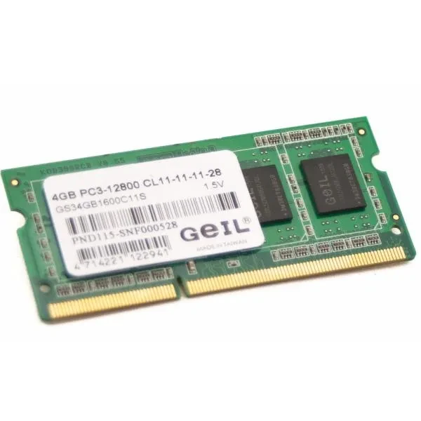 Оперативная память для ноутбука 4Gb DDR3 1600Mhz GEIL GS34GB1600C11S