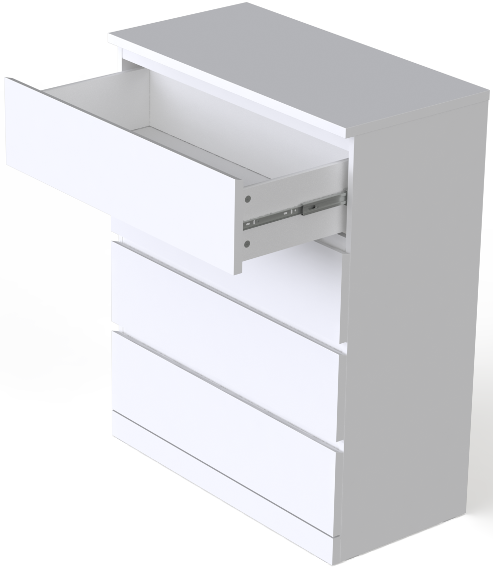 Комод 4-ящика VARMA 4 (ВАРМА 4) , белый, фото 1