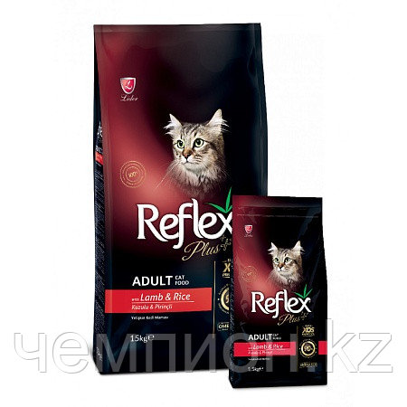 RFX-304 Reflex Plus Adult Cat Lamb, для взрослых кошек с ягненком, уп.1,5кг.
