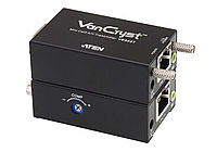 Мини видео-удлинитель по кабелю Cat 5 и интерфейсами передачи звука, VGA (1280 x 1024@150м) VE022 ATEN