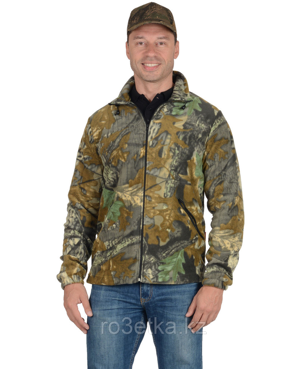 Куртка флисовая AG 260 г/кв.м. мужская КМФ "Тёмный лес" - фото 1 - id-p107012329