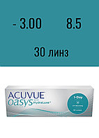 1 Day Acuvue Oasys Контактные линзы Acuvue Oasys 1-Day / Акувью Оазис -3.00