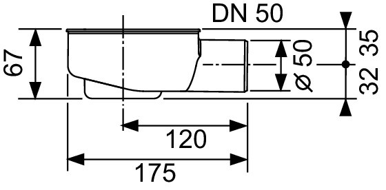 Сифон TECEdrainline «заниженный» DN 50 боковой слив - фото 2 - id-p107017701