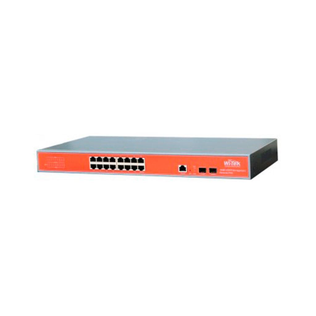 Wi-Tek WI-PMS318GF Управляемый гигабитный L2 коммутатор с функцией PoE