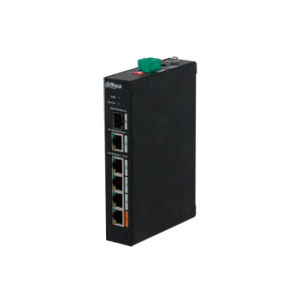 DH-PFS3106-4ET-60 4-портовый 100-мегабитный коммутатор с PoE, фото 1