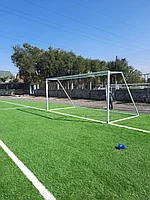 Монтаж искусственного газона с материалами