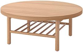 Журнальный стол ЛИСТЕРБИ белая морилка дуб ИКЕА, IKEA