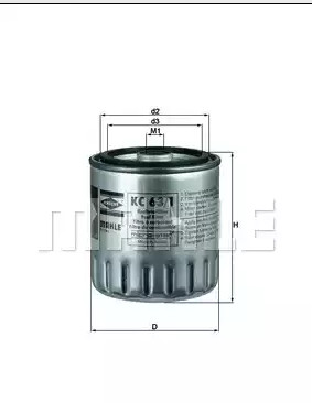 Фильтр топливный KC 63/1D (KC 63D) - фото 1 - id-p106901025