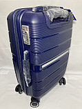 Маленький пластиковый дорожный чемодан на 4-х колёсах "Travel Time'.Высота 55 см, ширина 34 см, глубина 22 см, фото 3