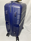 Маленький пластиковый дорожный чемодан на 4-х колёсах "Travel Time'.Высота 55 см, ширина 34 см, глубина 22 см, фото 5
