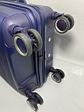 Маленький пластиковый дорожный чемодан на 4-х колёсах "Travel Time'.Высота 55 см, ширина 34 см, глубина 22 см, фото 6