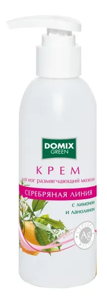 DOMIX GREEN PROFESSIONAL / Крем для ног размягчающий мозоли с лимоном, ланолином и серебром, 200 мл - фото 1 - id-p107026183