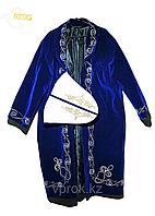 Национальный мужской костюм - синий шапан с колпаком
