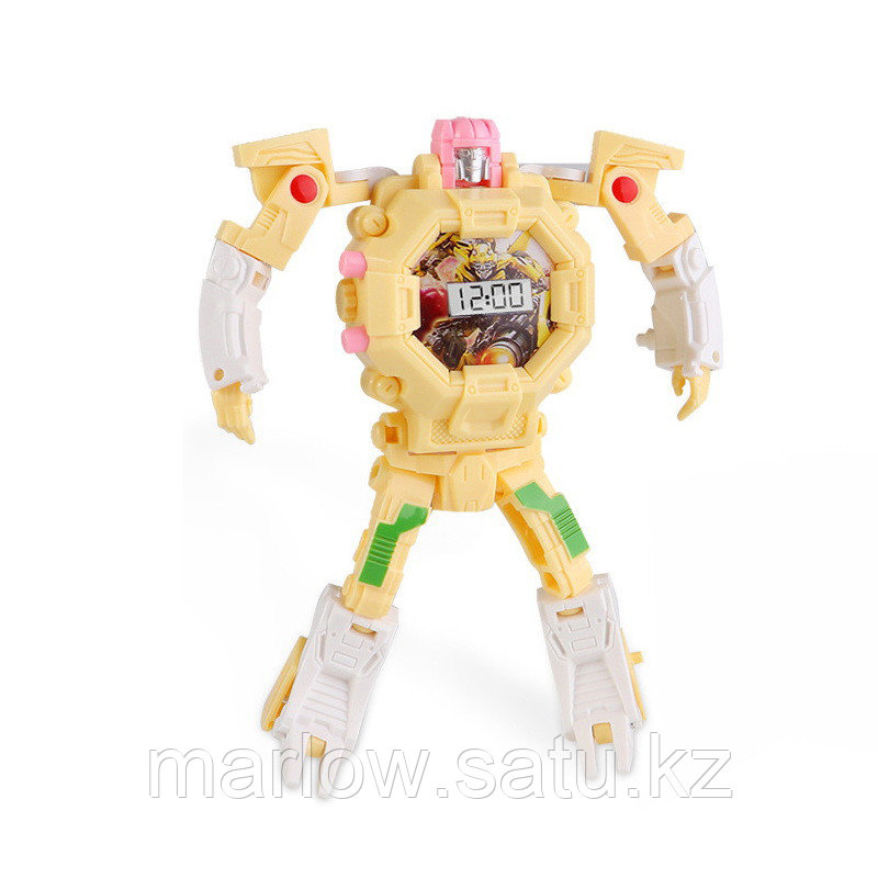 Часы-игрушка трансформер Robot Watch, желтый (id 107042959)