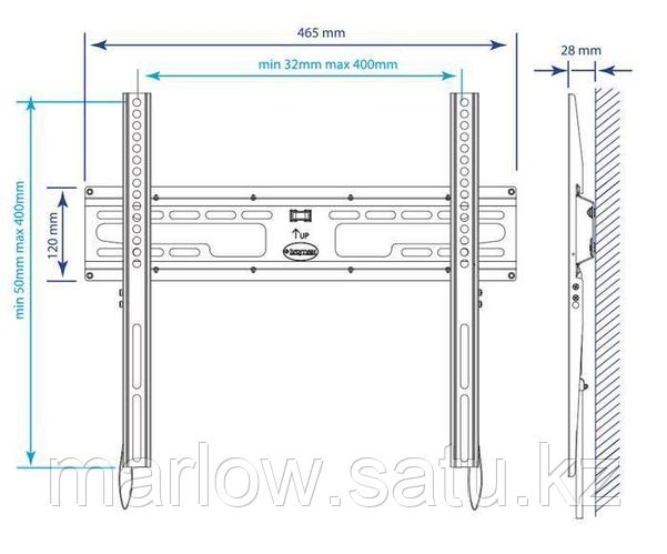 Кронштейн kromax 3-FLAT (id 107041406)