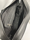 Мужская деловая сумка-портфель из плетёной кожи "The Bond". Высота 30 см, ширина 40 см, глубина 7 см., фото 6