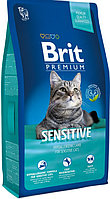Brit Premium SENSITIVE Lamb&Turkey для кошек с чувствительным пищеварением с ягненком и индейков, 8кг